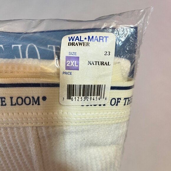 Fruit Of The Loom Vintage Dead Stock  Men's Drawer Thermals Ankle Length 2XL Whi - Picture 4 of 5